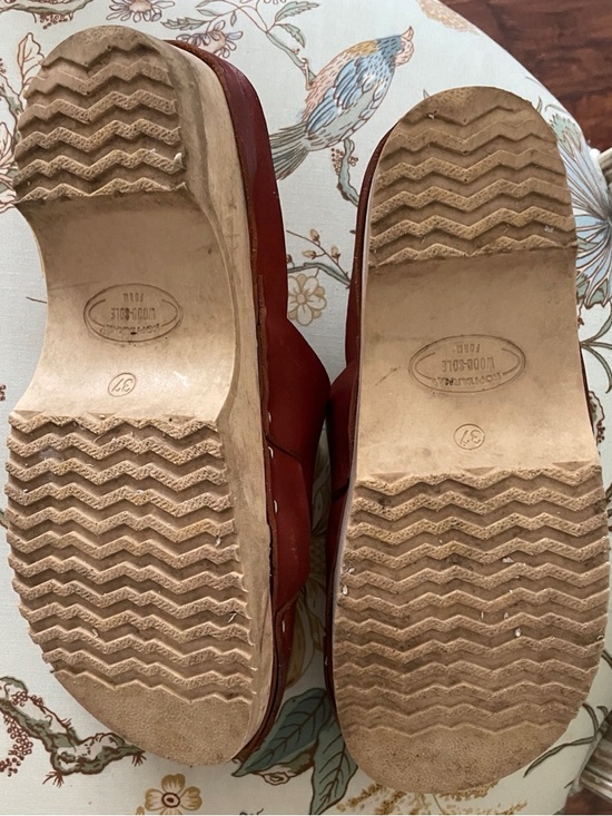 Rosa Mosa Women's Redddish Brown Leather Mules, Size 37 or 6.5 - Picture 8 of 8